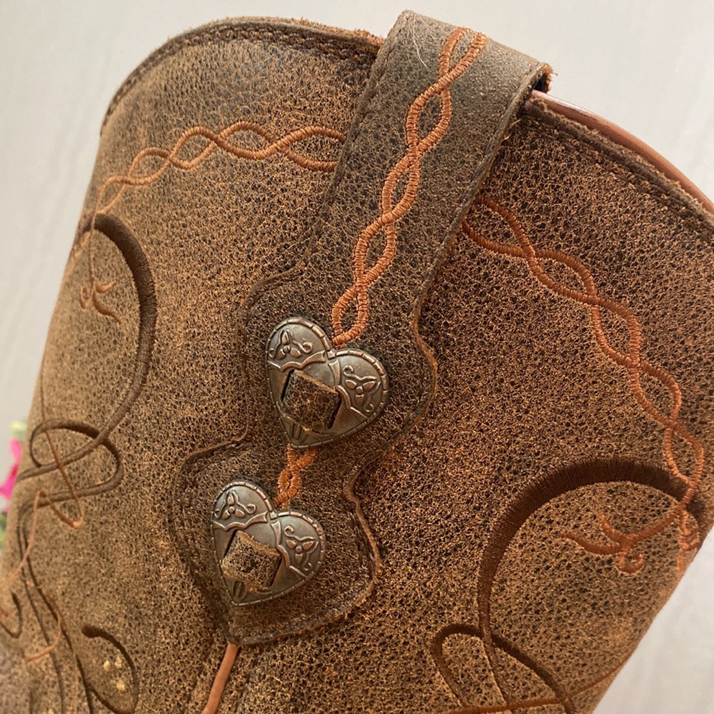 Durango Crush Heartbreaker Pointed Toe Women’s Cowboy Boots Sz 9 - Picture 3 of 16